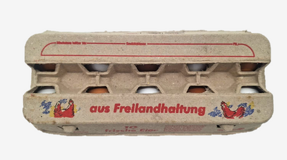 380 Stück × 10er VISI10 Eierschachteln -"Freilandhaltung" im Paketdeal