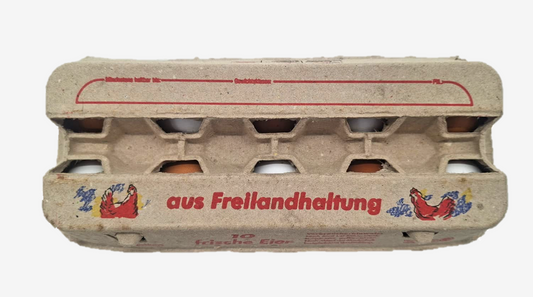 3800 Stück (Palette) × 10er VISI10 Eierschachteln -"Freilandhaltung"