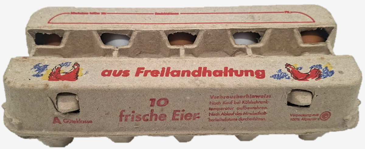 380 Stück × 10er VISI10 Eierschachteln -"Freilandhaltung" im Paketdeal